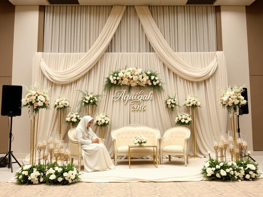 Aqiqah islami – dekor minimalis
